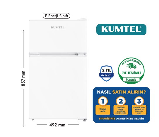 ÇİFT KAPILI MİNİ BUZDOLABI