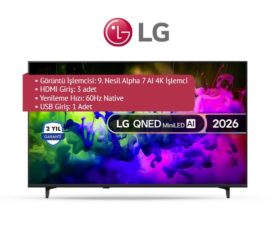 55 İNÇ QNED MİNİLED 4K TV 55QNED7EB3C