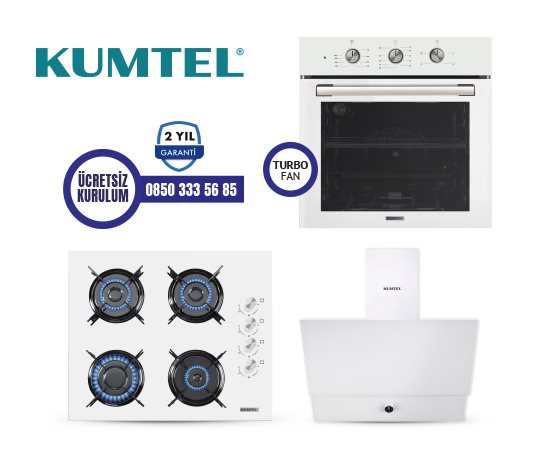 BEYAZ TURBO CAM ANKASTRE SET