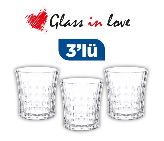 GRAVÜRLÜ CAM SU BARDAĞI ~250 ML