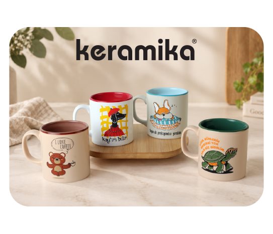 RENKLİ MOTTOLU KUPA ~345 CC