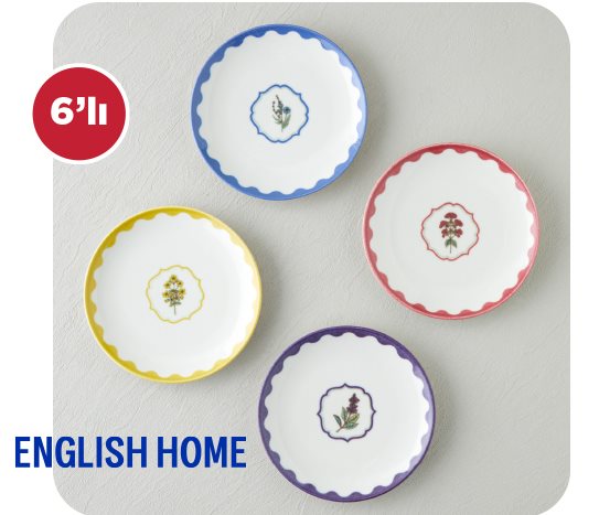 Desenli Porselen Pasta Tabağı ~19 cm